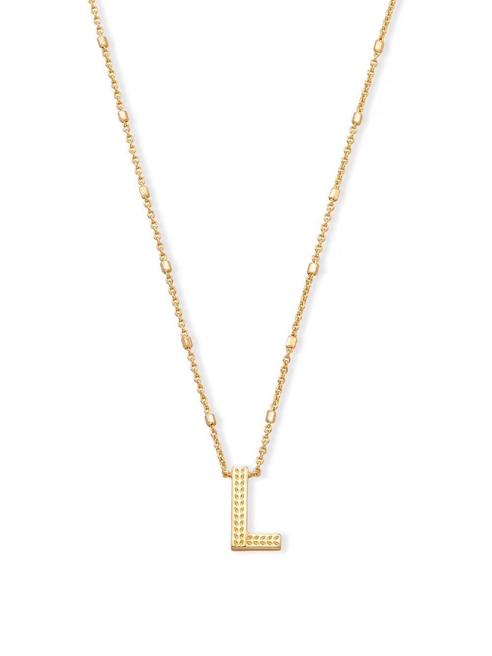 Kendra Scott Gold L Initial Pendant Necklace